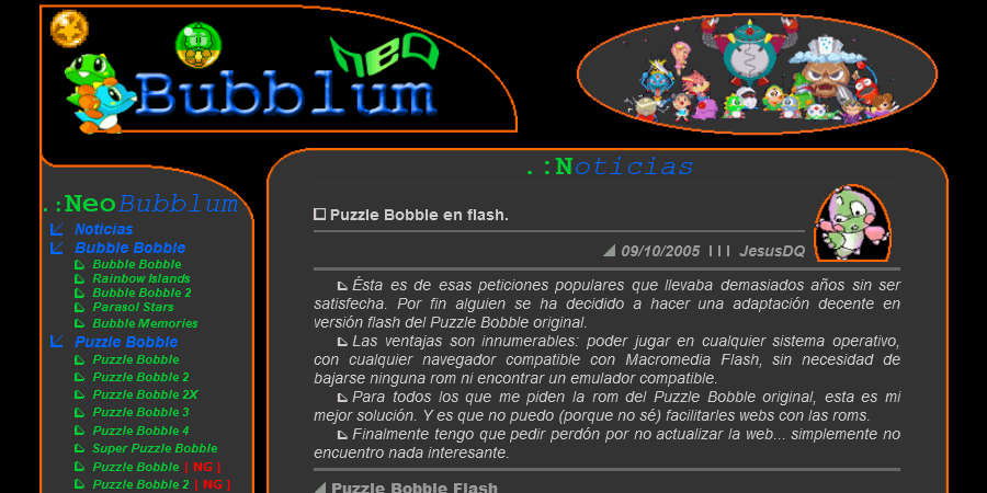 Captura de pantalla de NeoBubblum (2002-2005 )